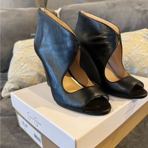 Jessica Simpson peep toe wedges